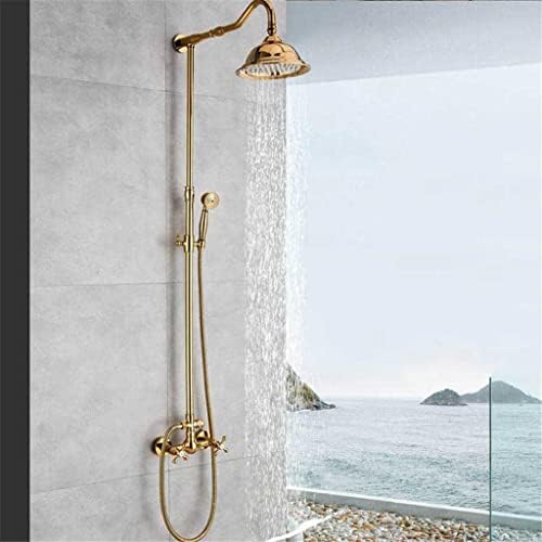 Golden Plate 8 Inch Rainfall Shower Faucet