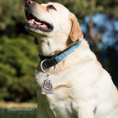 Framendino Lucky Guardian Bell Motorcycle Keychain Vintage Punk Car Accessory