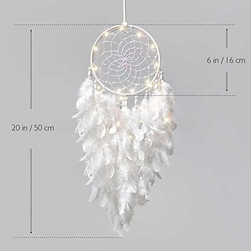 Dremisland Dream Catcher Wall Hanging with Lights