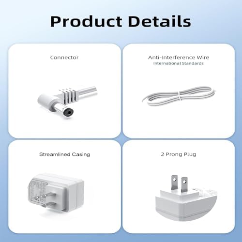 Ousaly 45V Power Adapter with 8 Outputs for Lemax Decorations