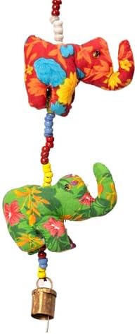 Traditional Handmade Colorful Elephant Door Hanging Decor
