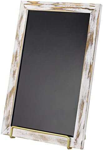 MyGift 10x14 Inch Chalkboard Menu Sign with Vintage Brass Easel Stand