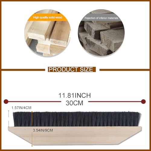 30cm Large Paint Brush for Floor Wall Worktop Black