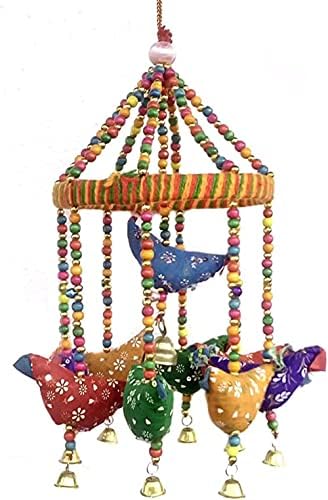 Handmade Door Hanging Bell Bird Chandelier Decor