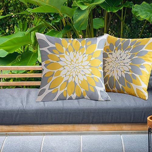 Qahing 4 Pack Fall Waterproof Pillow Covers 20x20