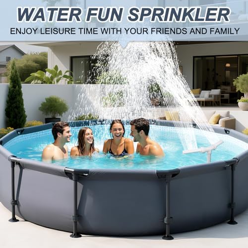 Swimming Pool Waterfall Fountain with 2 Heads - Cool Warm Water Decor