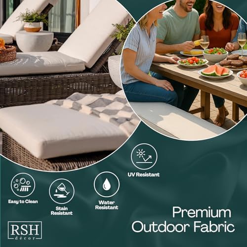 RSH Decor Square Throw Pillows Set of 4 17x17