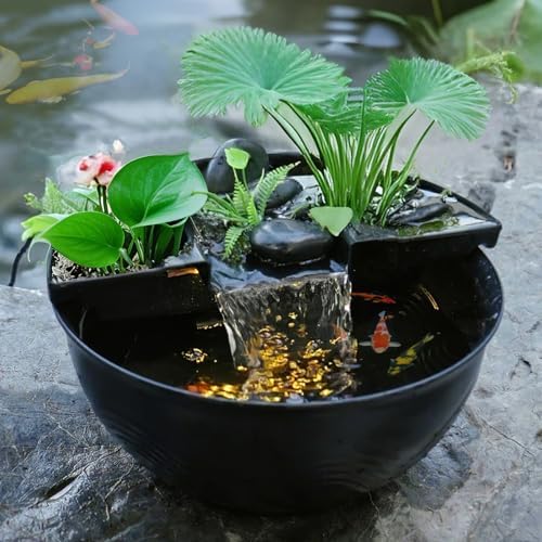Biling Mini Pond Waterfall Kit for Indoor Outdoor Use