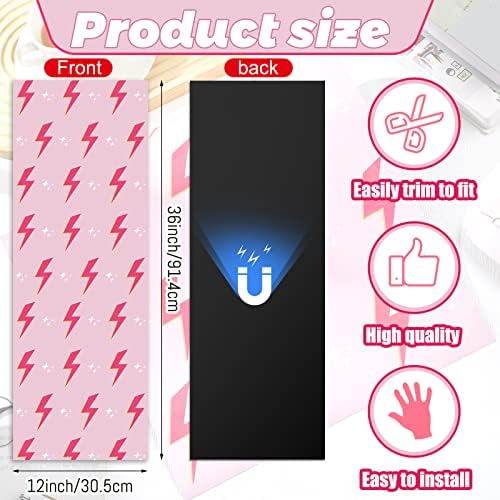 Hsei Deluxe Magnetic Locker Wallpaper Pink Preppy 12x36