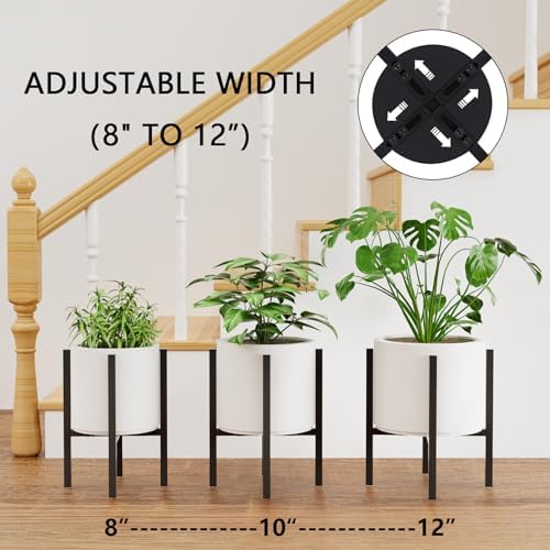 Adjustable Metal Plant Stand for Indoor Outdoor Use