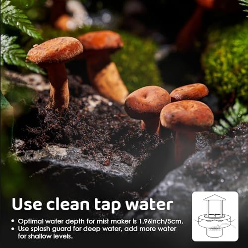 Mxmoonant 350ml Ultrasonic Mist Maker with Splash Guard