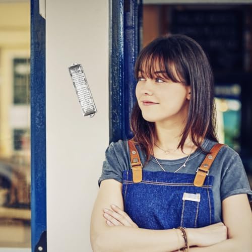3pcs Metal Mezuzah Case with Scroll for Jewish Home Decor