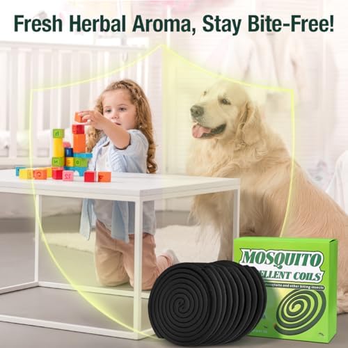 20 Pack Mosquito Repellent Coils Citronella Bug Repellent for Indoor Outdoor Use