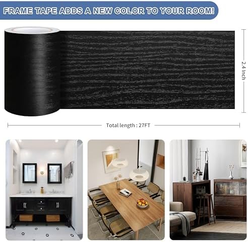 27 Ft Wood Grain Wallpaper Border for Bathrooms and Kitchens