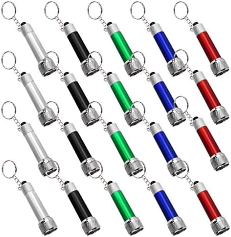 Bantoye 20 Packs Mini LED Flashlights 5 Colors