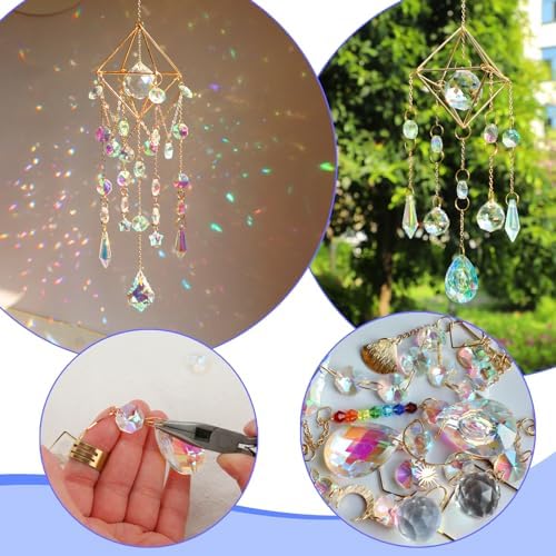 HYBEADS 400PCS Suncatcher Kit for Adults