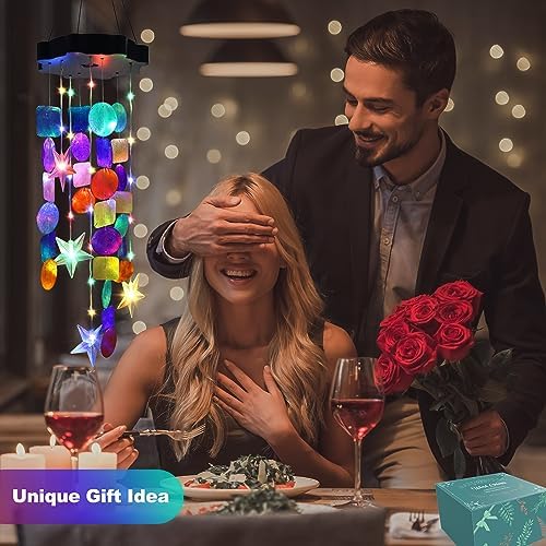 Magical Solar Shell Wind Chimes for Outdoor Decor