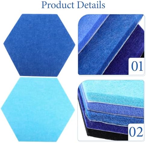5pcs Felt Bulletin Board Wall Sticker for Office Decoration