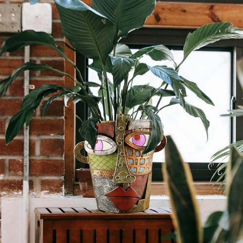 Abstract Face Planters Pots - Classic Design