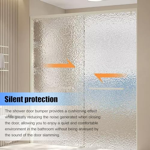 Shower Door Bumper - 2 Piece Set for Glass Sliding Doors