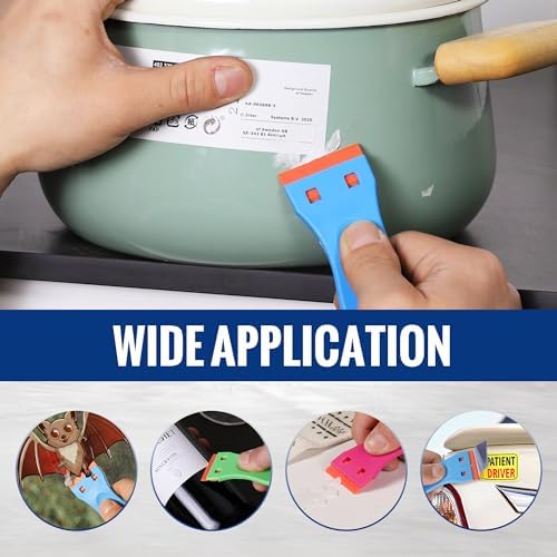 WORKPRO 3-Piece Plastic Razor Blade Scraper with 120 Blades