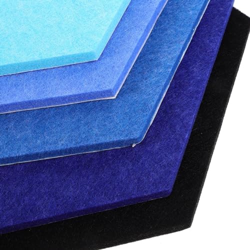 Zerodeko Adhesive Bulletin Board Tiles 5pcs for Office Classroom Decor