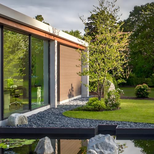 10 Pounds Natural Black Pebbles for Garden and Outdoor Decor