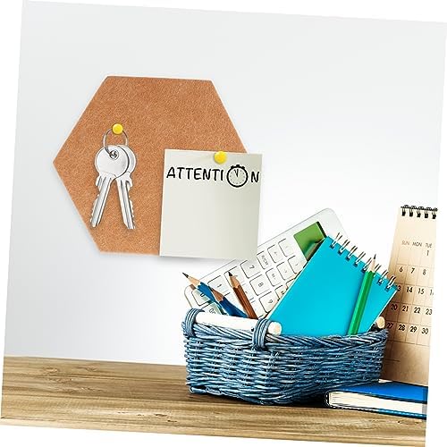 BESPORTBLE 10pcs Hexagonal Felt Bulletin Board Decor Tiles