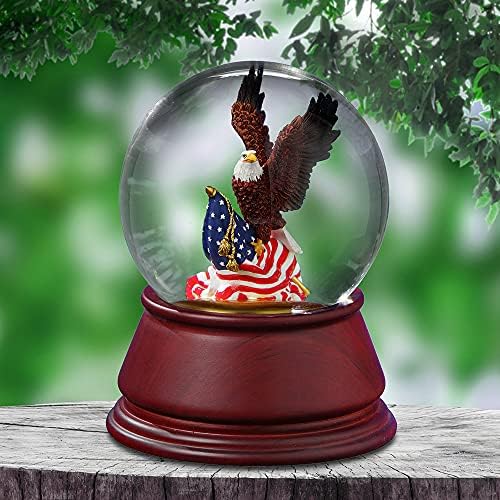 American Eagle Musical Water Globe by The San Francisco Music Box Company