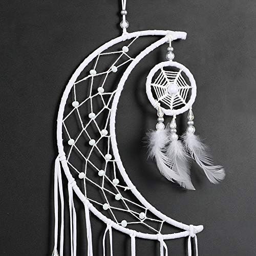 Dremisland Dream Catcher White Feather Wall Hanging