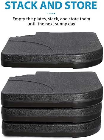SUPER DEAL 4-Piece Cantilever Umbrella Base