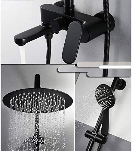 Modern Bathroom Shower Set with Brass 10 Inch Hand Shower and 3 Function Nozzle