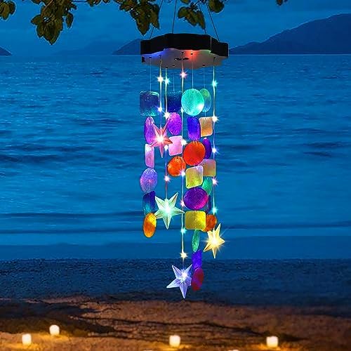 Magical Solar Shell Wind Chimes for Outdoor Decor