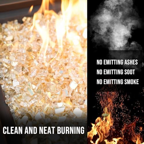 Skyflame High Luster Fire Glass for Fire Pit