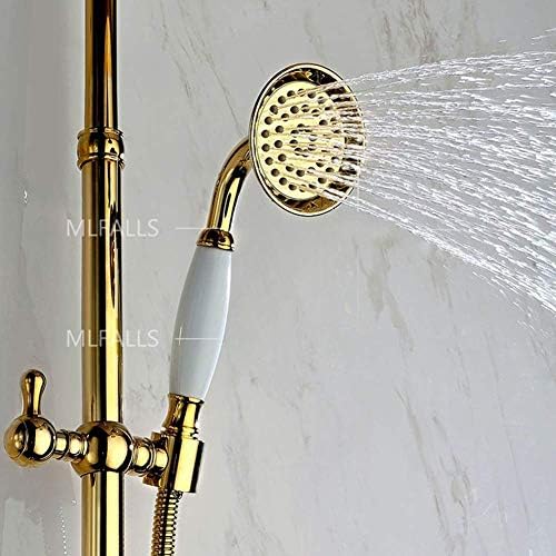 Adjustable Thermostatic Shower Set with Brass Taps