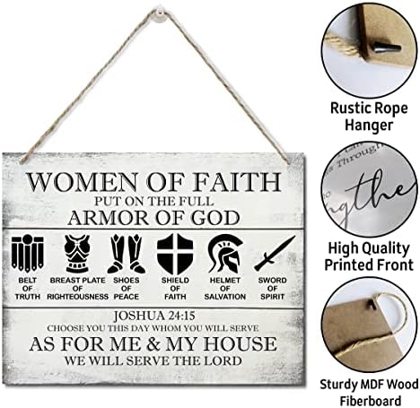 Wood Plaque Sign with Hemp Rope Hanging Strap