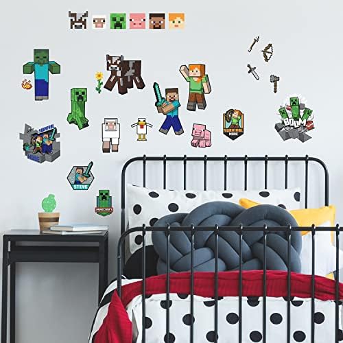 RoomMates RMK5366SCS Minecraft Characters Wall Decals