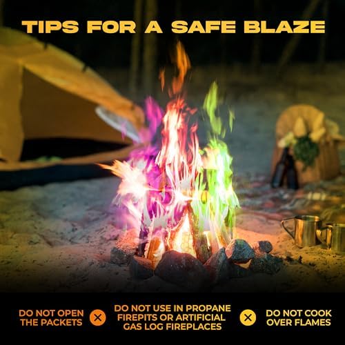 Fire Color Changing Packets with Citronella 4 Pack - Campfire Magic