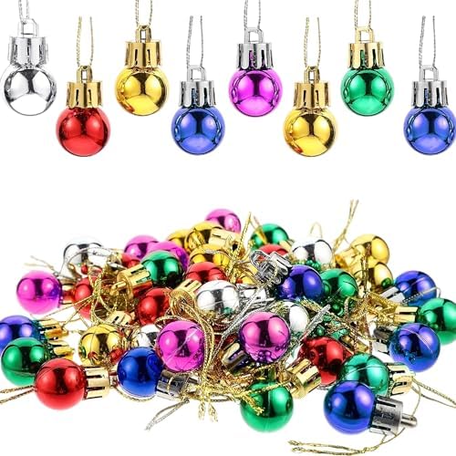 50PCS Christmas Bells 22mm Vintage Brass Decorative Hanging Ornaments for Tree Pet