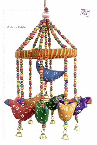 Handmade Decorative Door Hanging Bell Bird Chandelier