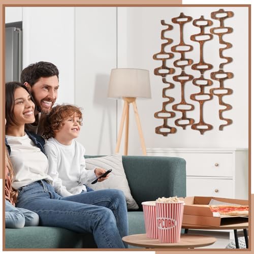Wenqik 8 Pack 3D Wall Panels Decor Brown