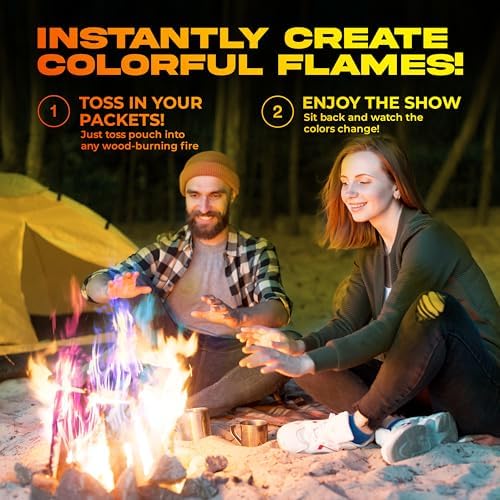 Fire Color Changing Packets with Citronella 4 Pack - Campfire Magic
