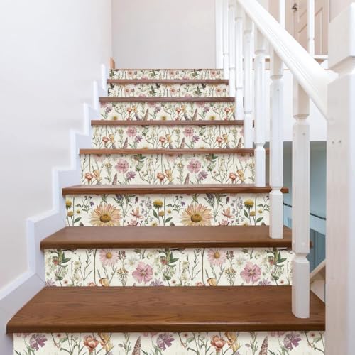 Livebor Floral Peel and Stick Wallpaper for Bathroom