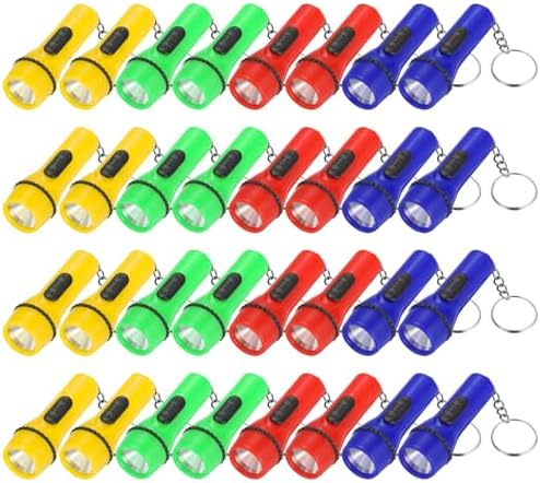 48 Piece Mini Flashlight Keychain Set