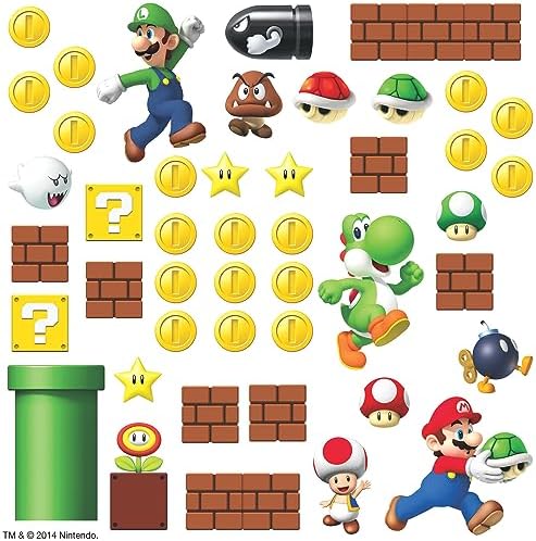 RoomMates RMK2351SCS Nintendo New Super Mario Bros Wall Decals