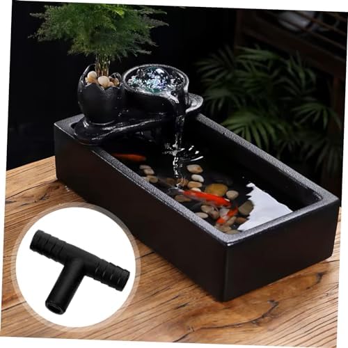 10pcs T Shaped Desk Fountain Hose Connectors Splitter for 8mm Tubing
