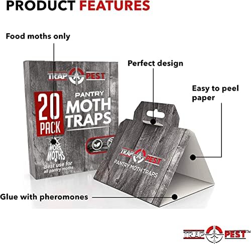 20 Pack Food Moth Traps with Pheromones