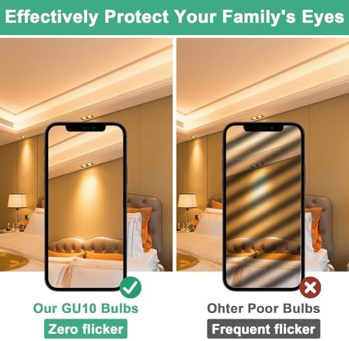 GODONLIF GU10 Halogen Bulb 50W 2700K Warm White Dimmable Pack of 6
