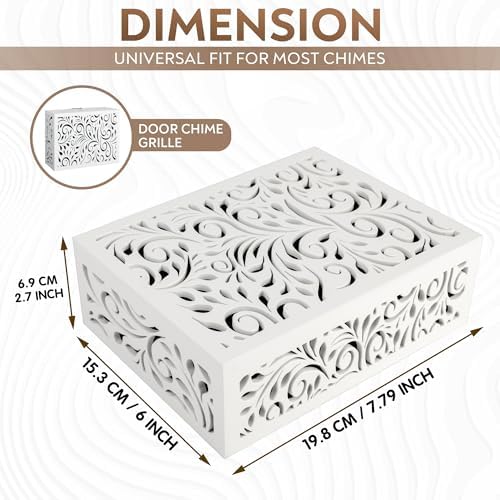 PELSSEL Wooden Doorbell Chime Cover Box - Universal Fit