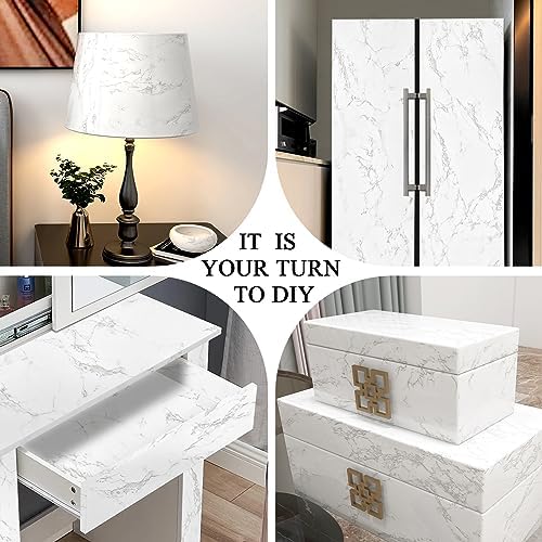 Glossy Marble Peel and Stick Wallpaper